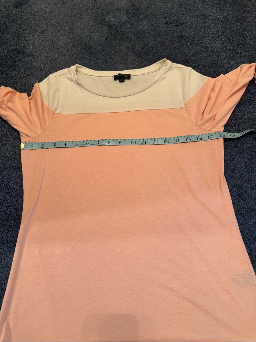 The Limited Pink & White Boatneck 3/4 Sleeve Top - Picture 5 of 7